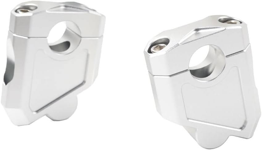 ya 14 9.20 zhengce Motorcycle 7/8 22mm Handlebar Bar Mount Clamp Riser Silver for Honda for Su-1