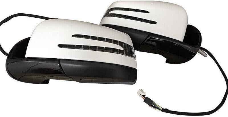 ya 11 9.14 baidiWhite Side Door Mirror 1 Pair for Mercedes-Benz M GL class ML63 ML350 2005-2011