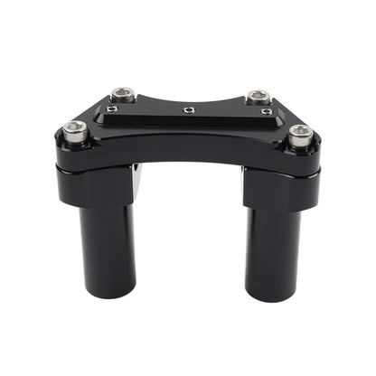 ya 4 8.8.2 3.5 Straight Handlebar Riser & Top Clamp Black for Harley Dyna Tour Road Glide