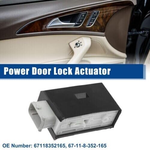ya 4 8.24 baidi 67-11-8-353-012 Front Left Door Lock Latch Actuator for BMW Black White 