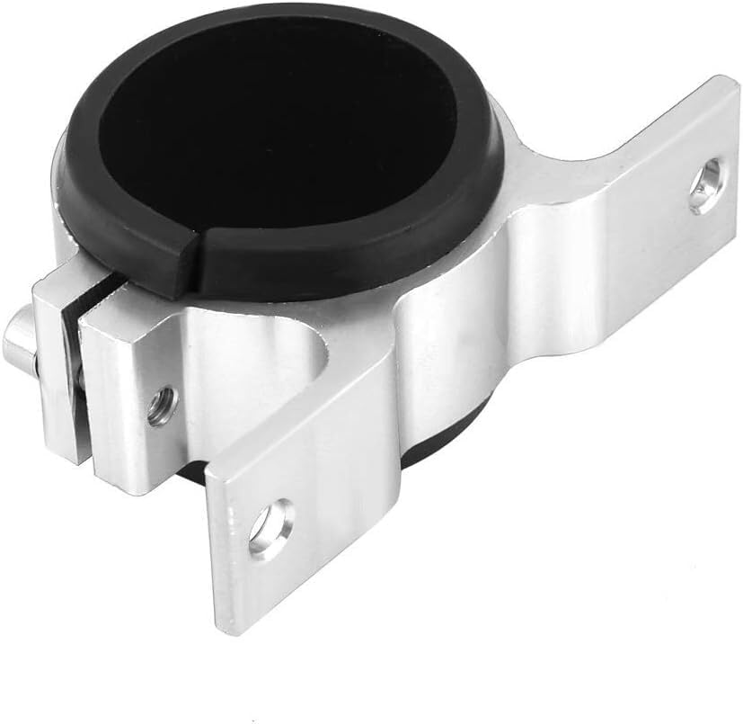 ya 4 8.8.2 50mm Aluminum Inline Fuel Pump or Filter Mounting Bracket Mount Clamp Silver