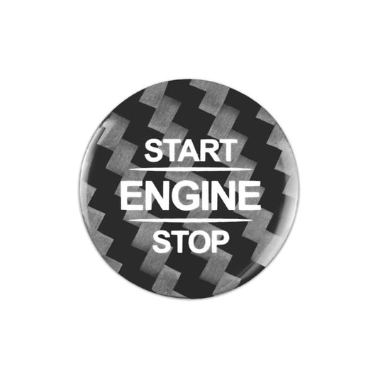 ya 5 8.10 Fit for Mercedes-Benz Carbon Fiber Engine Start Stop Button Cover Trim Black