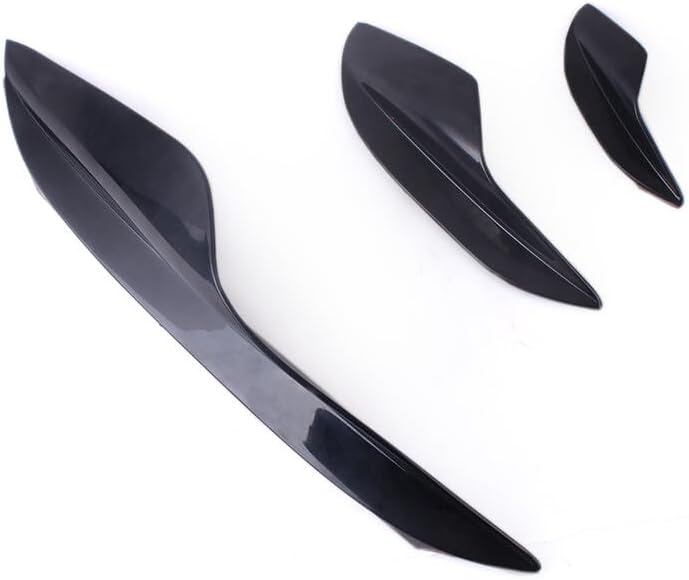 ya 2 8.15 Universal 6PCS Car Front Bumper Lip Spoiler Fins Canards Splitters Chin Diffuser