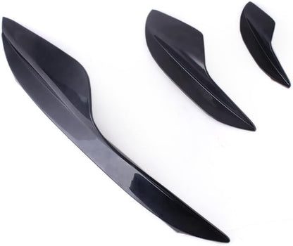 ya 2 8.15 Universal 6PCS Car Front Bumper Lip Spoiler Fins Canards Splitters Chin Diffuser
