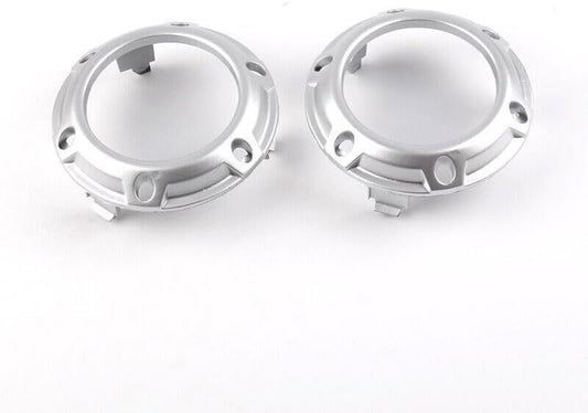 ya 4 8.14 1 pair front fog light insert silver protective cover ring fits Outlander 2007-2009