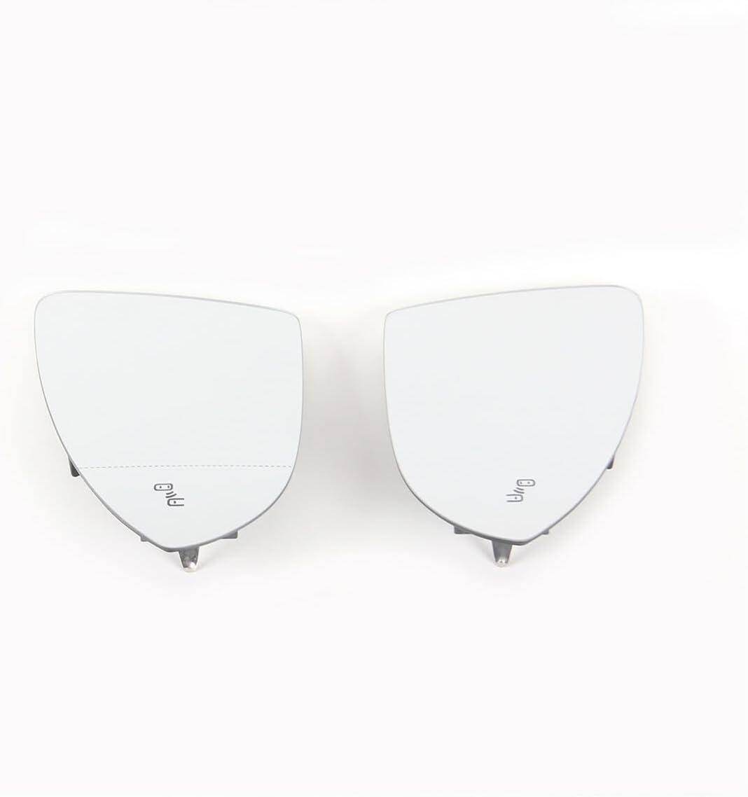 ya 11 9.14 baidiL&R Outside Rearview Mirror Glass Kit Fit for VW for Golf/GTI/R MK7/7.5 2013-2021