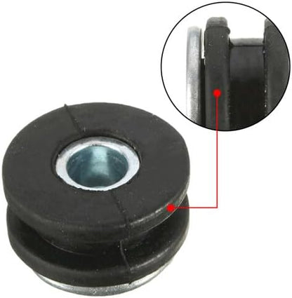 ya 4 8.10 10Pcs Motorcycle M6 Rubber Grommets Bolt Pressure Relief Cushion Kit Replacement