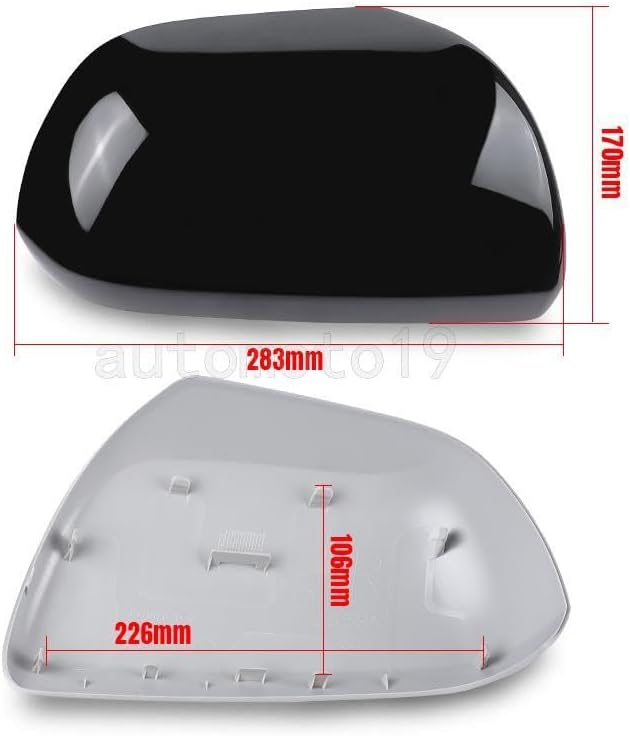 ya 11 9.14 baidiRight Passenger Side Rearview Mirror Cap Cover for Toyota Highlander 2009-13 14