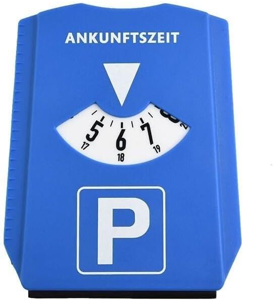 ya 2 8.15 1x Car Parking Disc Timer Clock Arrival Times Display Blue Plastic Parking