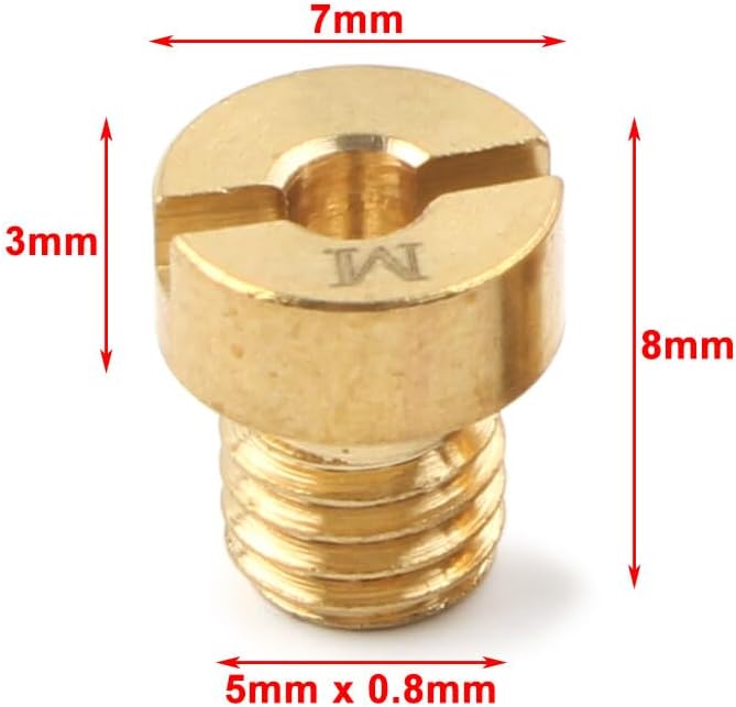 ya 2 8.15 50-68 M5 Main jet For Dellorto Carburetor SHA SHB UA UB PHBG VHB-CS VHBT-CS