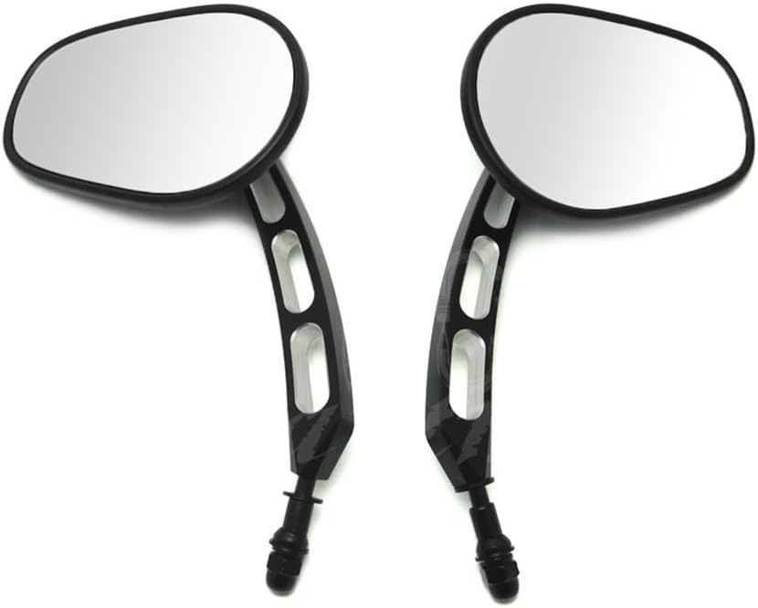 ya 2 8.15 Black Edge Cut Rearview Mirror for Harley Sportster Softail Touring Dyna Glide