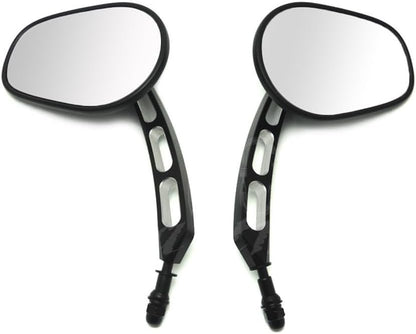 ya 2 8.15 Black Edge Cut Rearview Mirror for Harley Sportster Softail Touring Dyna Glide