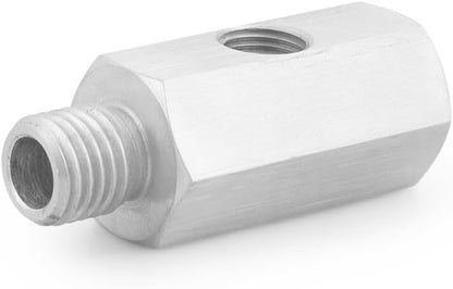 ya 14 9.20 zhengce M12x1.5Female Oil Pressure Sensor Tee 1/8NPT to M12x1.5 Male Adapter Supply Feed-1