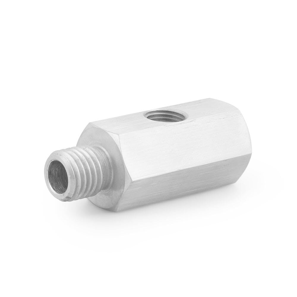 ya 5 8.10 M12x1.5Female Oil Pressure Sensor Tee 1/8NPT to M12x1.5 Male Adapter Supply Feed