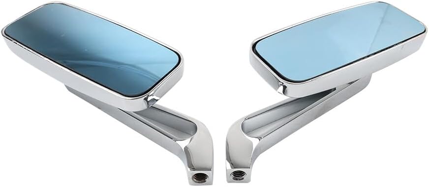 ya 13 9.15 baidi Rectangle Motor Rear View Side Mirrors for Harley Street Glide Road King Chrome