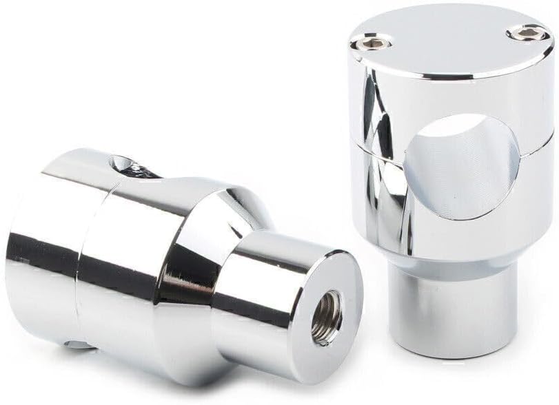 ya 6 8.14 1 Motorcycle Handlebar Bar Mount Adapter Risers Clamp Fit Harley for Honda Chrome