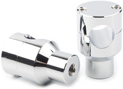 ya 6 8.14 1 Motorcycle Handlebar Bar Mount Adapter Risers Clamp Fit Harley for Honda Chrome