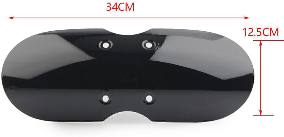 ya 4 8.10 Short Front Fender Mudguard Cover Protect Black Fit 01-16 Sc for Ram bler/Thruxton 900