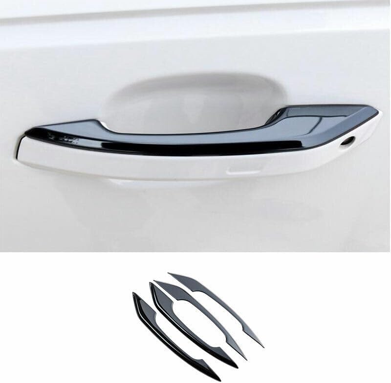 ya 2 8.15 Suitable for Audi Q5 2018-2021 Black Titanium Car Exterior Door Handle Cover Decoration 