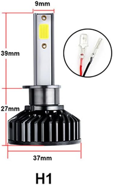 ya 7 8.24 baidi 2PCS H1 LED 24000LM High Headlight Low Beam Kit 200W Bulb 6000K White Light