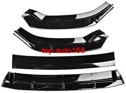 ya 28 10.13 zhengce Gloss Black Surface Front Bumper Lip Body Kit Spoiler 4pcs for Audi A3 2017