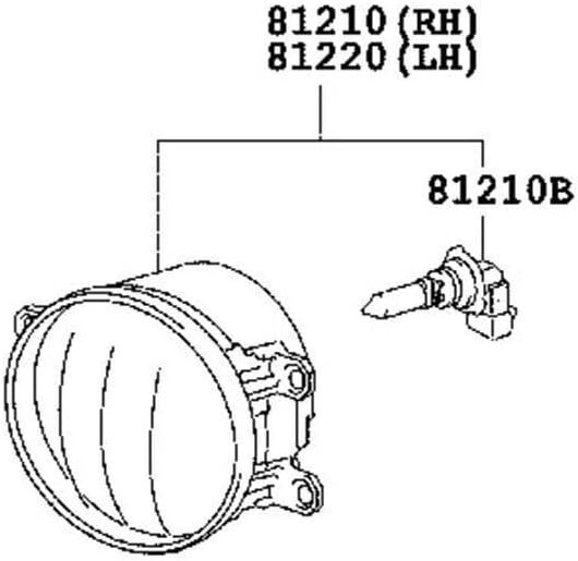 ya 4 8.24 baidi A pair of LH+RH front fog lamp assembly suitable for Lexus GSE2# IS250 IS350 2011-13