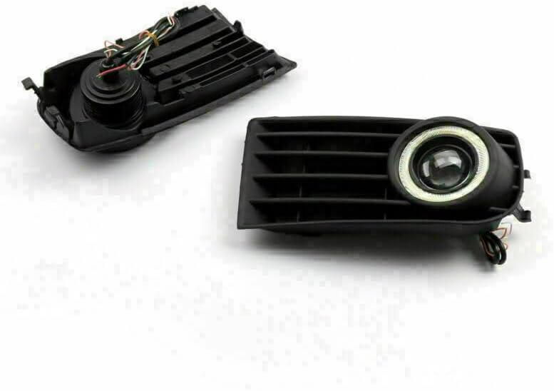 ya 10 9.16 zhengce Front Grilles Angel Eyes Fog Lights Lamps for VW for Golf 5 MK5 Rabbit 2003