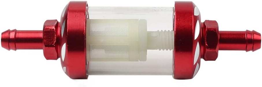 ya 11 9.14 baidiUniversal 8MM 5/16 Inline Reusable Motorcycle Gas Fuel Filter