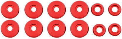 ya 11 9.14 baidiB-SERIES ALUMINUM Engine VALVE COVER WASHER SEAL BOLT NUT KIT B16 B18 Red