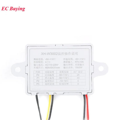 ya 16 10.20 baidi XH-W3002 Digital Temperature Controller AC/DC Thermostat with LED Switch