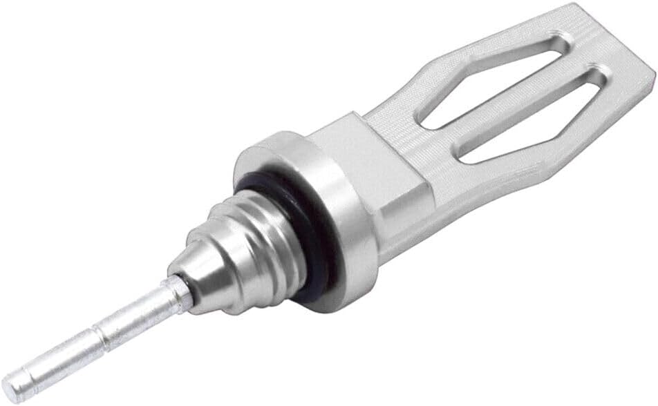 ya 23 10.7 baidi Motorcycle Engine Oil Dipstick Cap Plug CNC Crankcase Oil Level Gauge Silver