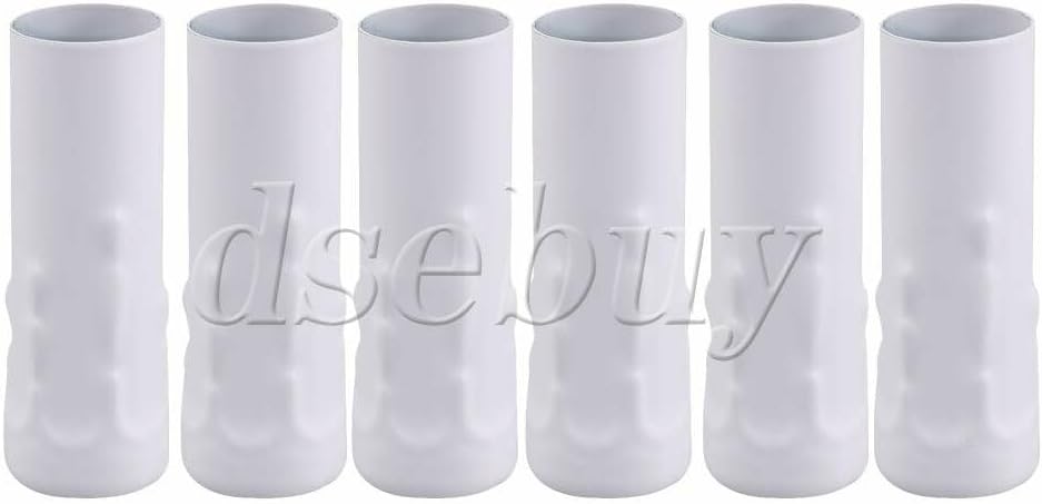 ya 26 10.21 baidi 6Pcs White Chandelier Candle Light Cover Sleeves Socket 25mm Dia 80mm Length
