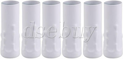 ya 26 10.21 baidi 6Pcs White Chandelier Candle Light Cover Sleeves Socket 25mm Dia 80mm Length