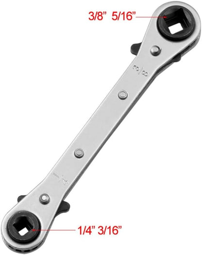 ya 14 9.20 baidi Ratchet Wrench Refrigerant Changer Hand Tools, Namely, Wrenches Double Head-1