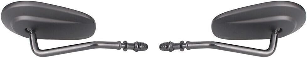 ya 2 8.15 Pair Oval Universal Motorcycle Rear View Mirrors for Harley Street Bob FXDB