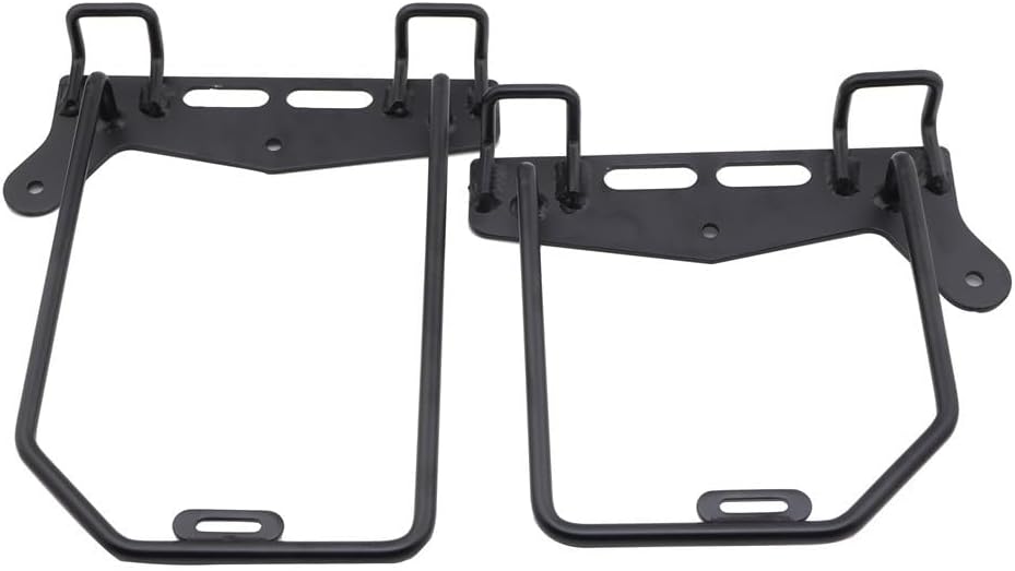 ya 11 9.14 baidiBlack Saddlebag Support Rack Mount Bracket for Kawasaki Eliminator 450 500 24-25
