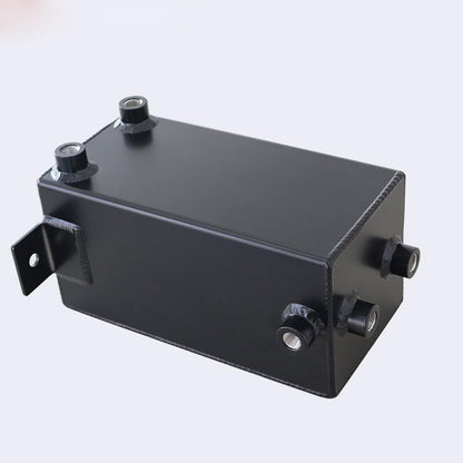 ya 5 8.10 4L Oil Catch Can Fuel Surge Tank 6AN Port Sturdy Lightweight Aluminum Silver