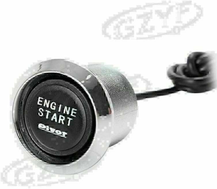ya 4 8.14 Car Engine Start Push Button Standard Ignition Starter Switch Blue LED Light