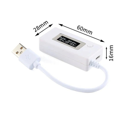 ya 16 10.20 baidi KCX-017 USB Ammeter with LCD Display, for Mini Voltage and Current Monitor Tester, 4-30V