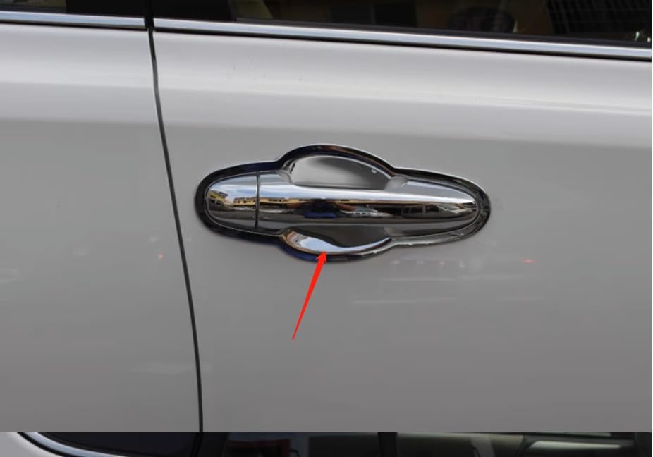 ya 5 8.10 for Toyota RAV4 2013-2018 Black Decor Exterior Side Door Bowl Cup Cover Trim 8P