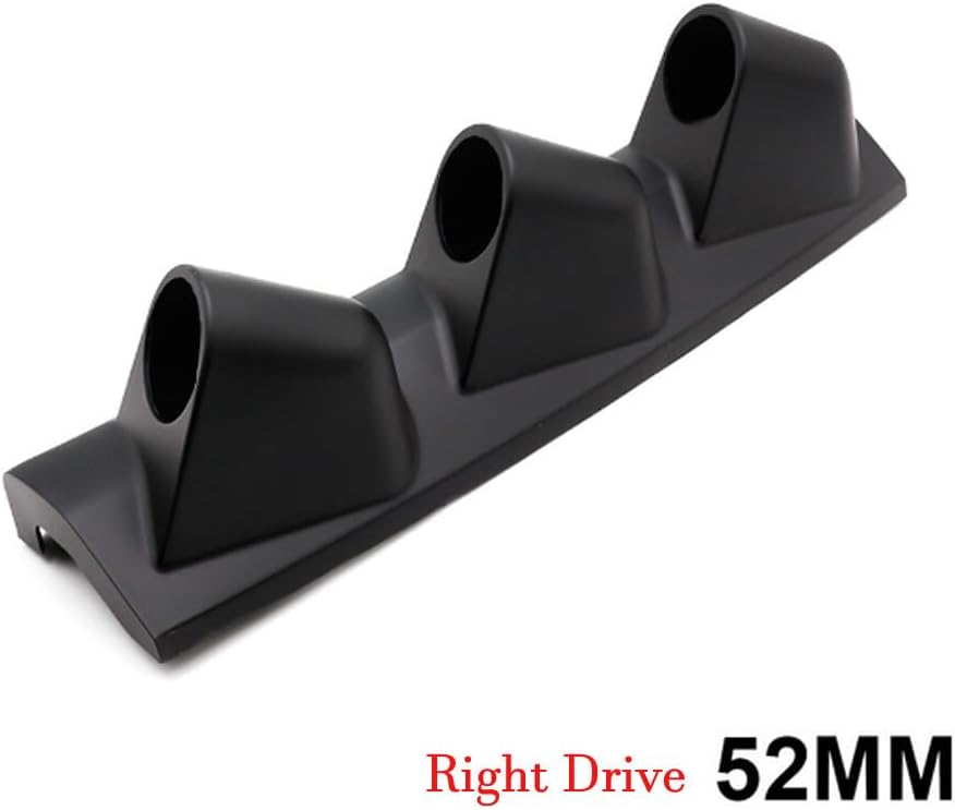 ya 4 8.14 52mm 3-Hole Car A Pillar Dash Gauge Pod Mount Holder Cover Black