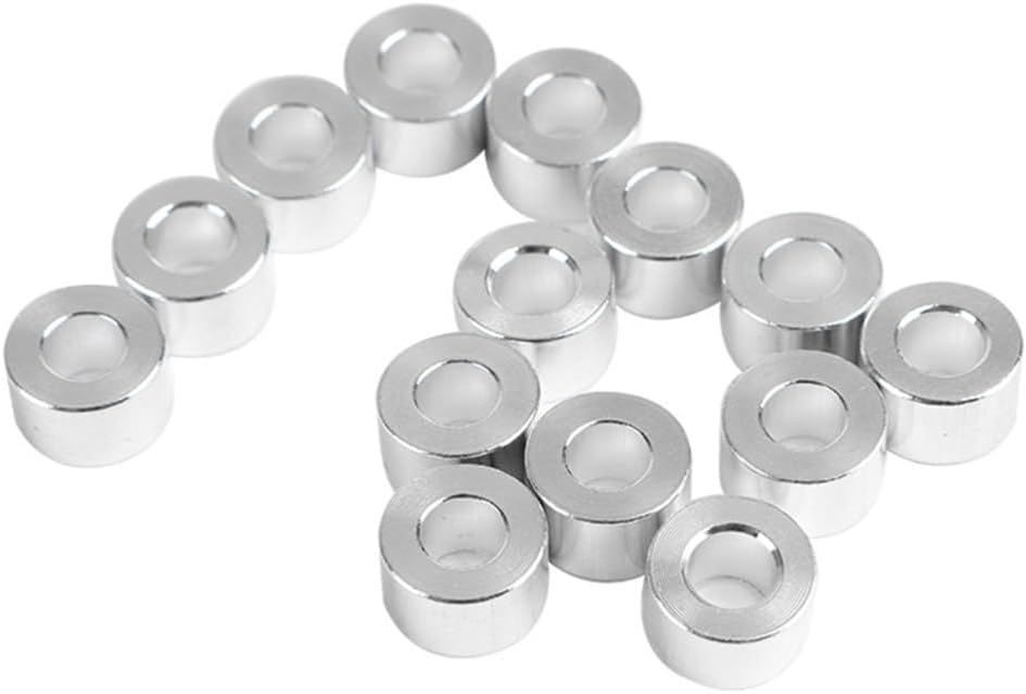 ya 5 8.10 10 Pcs Flat Gasket Sleeve Silver Aluminum Bushing Bushings 3D Printer