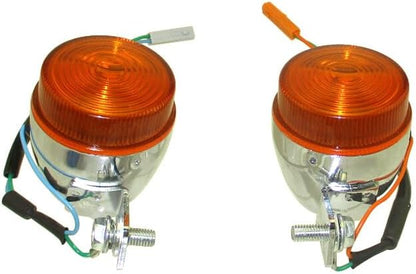 ya 13 9.15 baidi Chrome Steel Turn Signals Indicators for Honda Z50 Monkey Gorilla