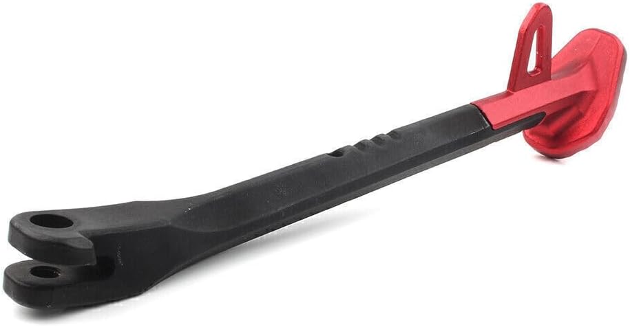 ya 4 8.8.2 250MM Single Side Stand Leg Kickstand Supporter Black+Red CNC Alloy Motorcycle
