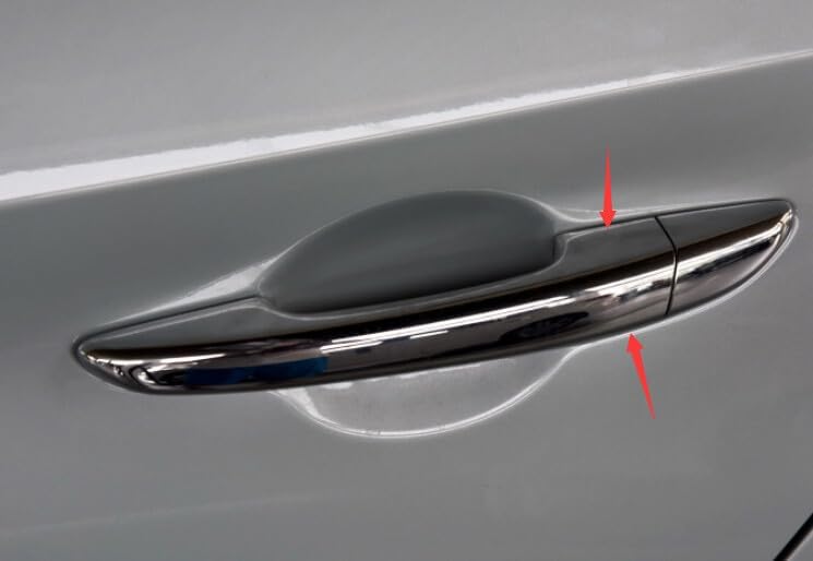 ya 2 8.15 Carbon Fiber Style Car Door Handle Cover Trim for Hyundai Sonata 2015 - 19