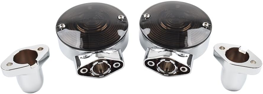 ya 7 8.24 baidi Front Flat Turn Signal Housing Smoke Lens For Harley Fat Boy Heritage Softail