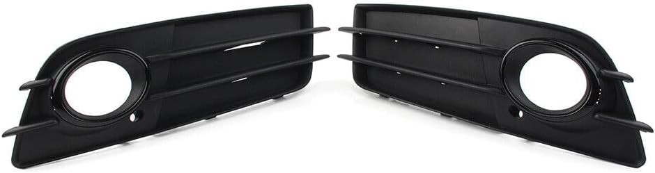 ya 2 8.15 1 pair of black front bumper fog light grille protective covers suitable for Audi A4 B8 S4 2008-2012