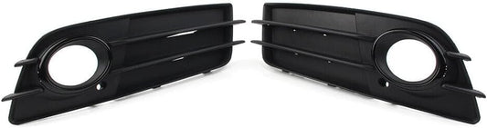 ya 2 8.15 1 pair of black front bumper fog light grille protective covers suitable for Audi A4 B8 S4 2008-2012
