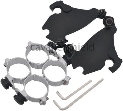 ya 23 10.7 baidi Fork Bracket Gauntlet Fairing Trigger Lock Mount Kit for Harley Dyna FXD FXDL