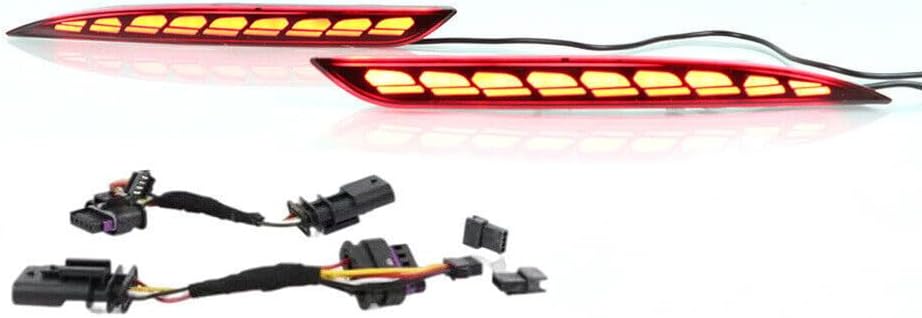 ya 10 9.16 zhengce Rear bumper LED fog light streamer turn signal light suitable for Tesla mod